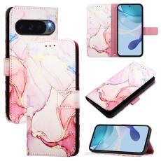  Google Pixel 10/10 Pro / 9/9 Pro Fodral Marmor Ros&eacute;guld