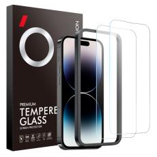 NORTHJO NORTHJO iPhone 14 Pro Sk&auml;rmskydd 2-PACK H&auml;rdat Glas