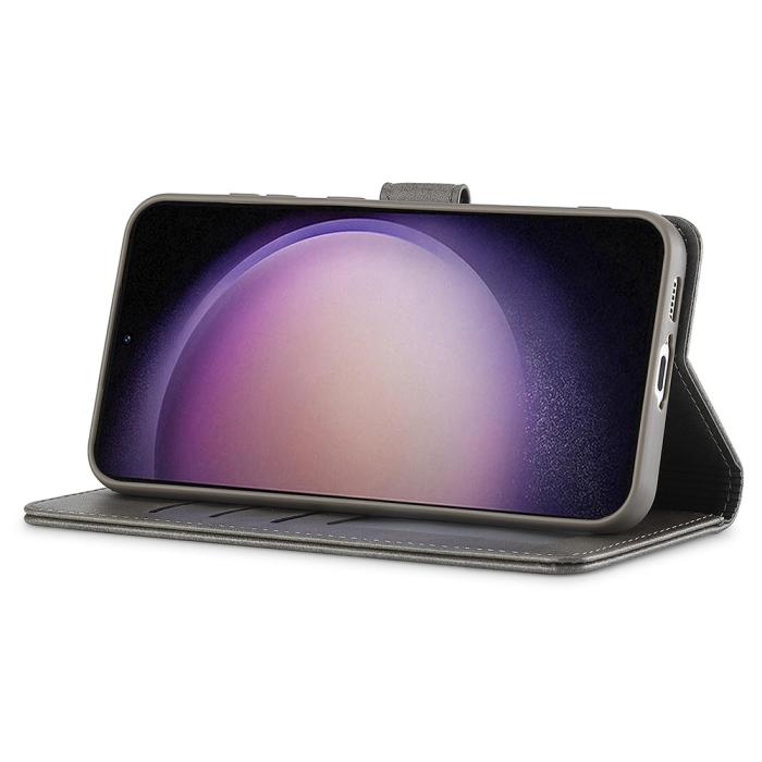 Bild 3, LC.IMEEKE LC.IMEEKE Samsung Galaxy A16 Fodral Läder Grå