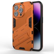  iPhone 14 Pro Skal Hybrid Med Kickstand Orange