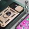  iPhone 14 Skal Armor Hybrid Ring CamShield Guld