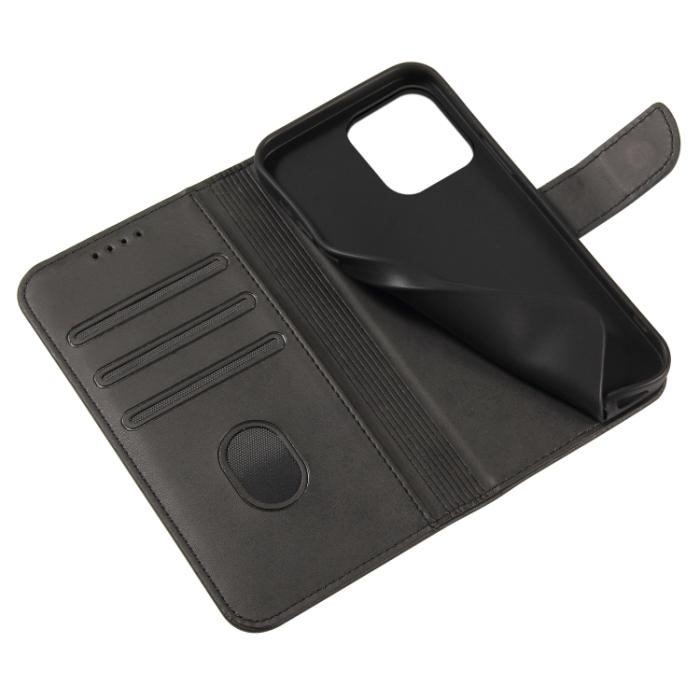 Bild 5,  iPhone 14 Pro Fodral Klassiskt Läder Svart
