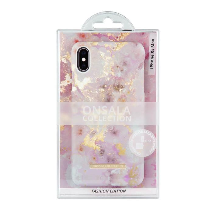 Bild 2, Onsala ONSALA iPhone XS Max Mobilskal Soft RoseGold Marble