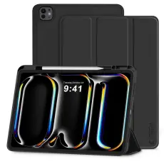 Tech-Protect Tech-Protect iPad Pro 13 2025/2024 Fodral SC Pennh&aring;llare Svart