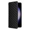  Samsung Galaxy S24 FE Fodral Läder Rhombus Svart