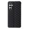  Samsung Galaxy S24 FE Fodral Läder Rhombus Svart