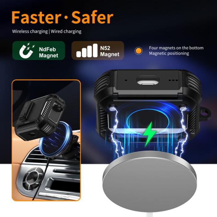 Bild 3, Tech-Protect Tech-Protect AirPods Pro 3 Skal MagSafe Carbonox Svart
