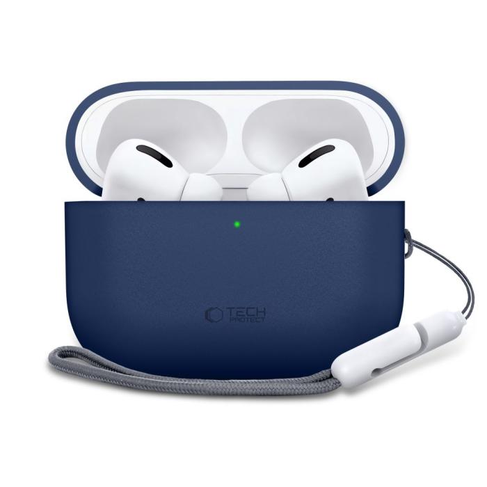 Bild 2, Tech-Protect Tech-Protect AirPods Pro 3 Skal Silicone Navy Blue