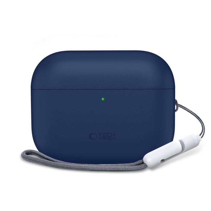 Bild 3, Tech-Protect Tech-Protect AirPods Pro 3 Skal Silicone Navy Blue