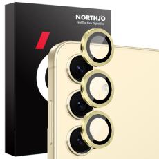 NORTHJO NORTHJO Galaxy S25 Linsskydd H&auml;rdat Glas Guld
