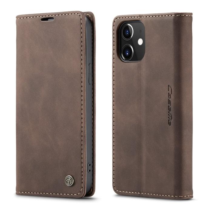 Bild 2, CASEME iPhone 12 / 12 Pro - CASEME Vintage Fodral - Brun