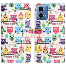  Motorola Moto G35 5G Fodral Med Tryck Ugglor