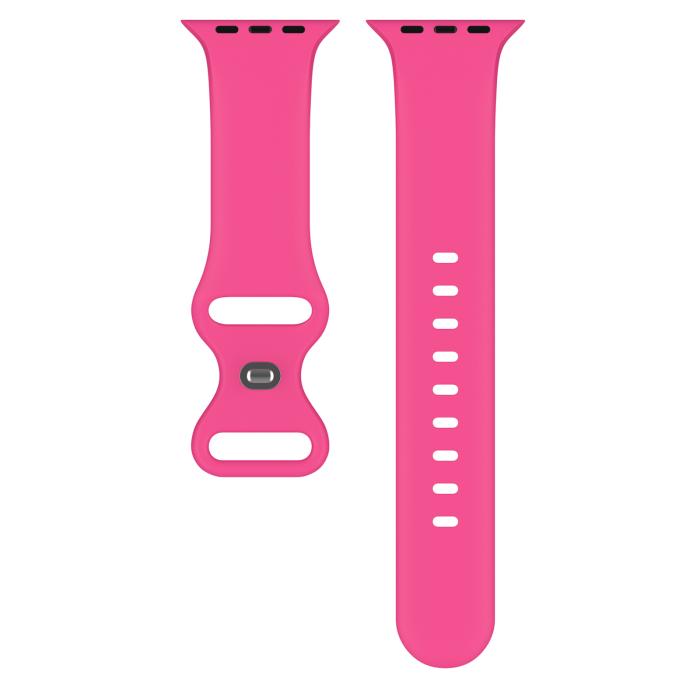 Bild 3, ColorPop Silikon Armband Butterfly Apple Watch 42/44/45/46/49 mm (M/L) Hot Pink