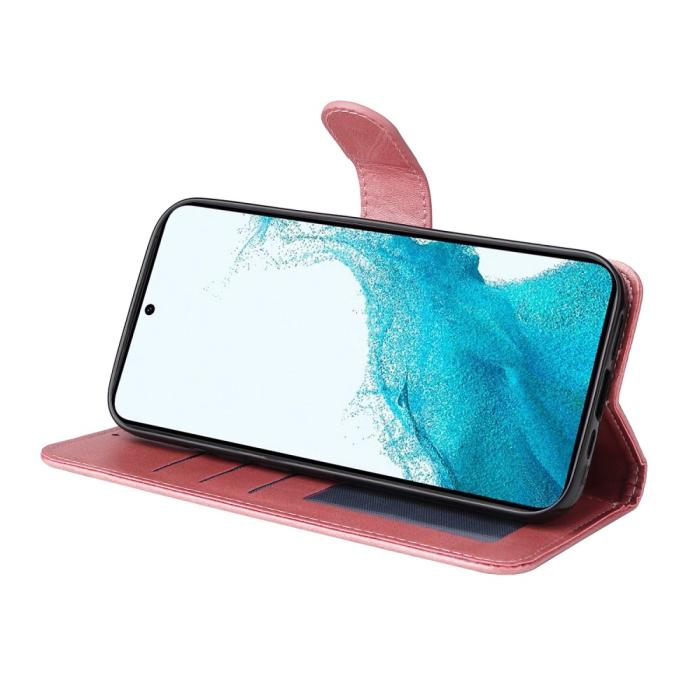 Bild 3,  Samsung Galaxy A54 5G Fodral Läder Roséguld