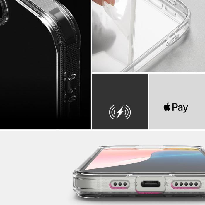 Bild 5, Ringke Ringke iPhone 17e / 16e Skal Fusion Transparent