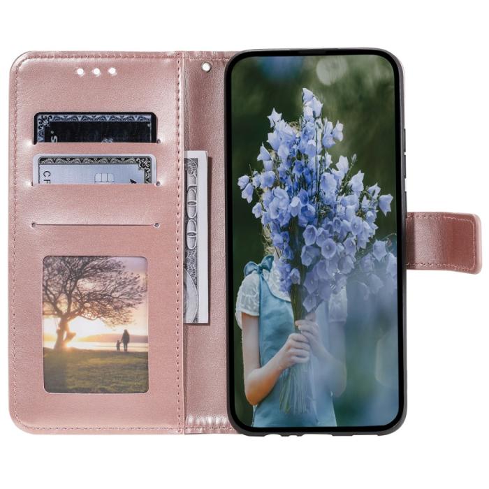 Bild 2,  Samsung Galaxy A35 5G Fodral Mandala Läder Roséguld