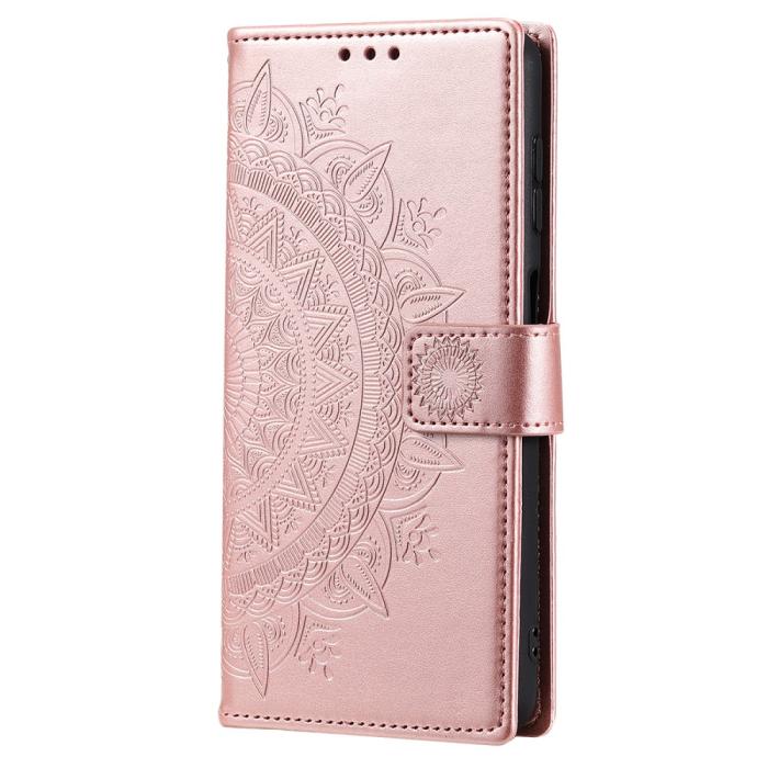 Bild 5,  Samsung Galaxy A35 5G Fodral Mandala Läder Roséguld