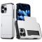  iPhone 16 Pro Skal Med Kortfack Hybrid Silver