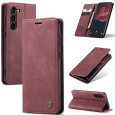 CASEME CASEME Galaxy S24 Fodral Flip Retro L&auml;der R&ouml;d