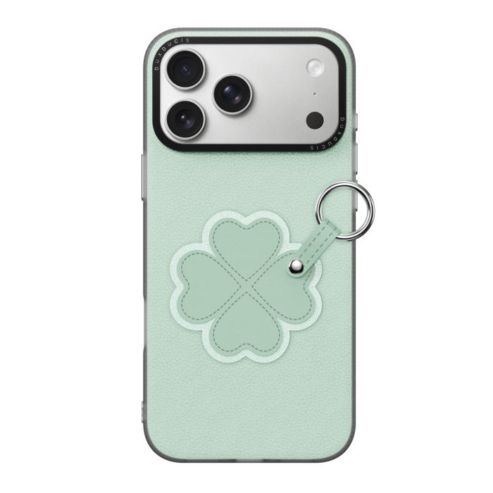 Bild 2, DUX DUCIS DUX DUCIS iPhone 18 Pro Max/17 Pro Max Skal PU-Läder Klöver Grön