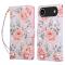  iPhone Air Fodral RFID Läder Rosa Blommor