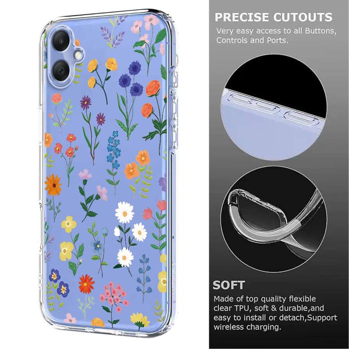 Bild 6,  Samsung Galaxy A07 4G Skal Med Tryck Blommor