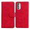  Motorola Moto G51 Fodral Skin Touch Läder Röd