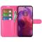  Motorola Moto G04 4G/G24 4G Fodral Litchi Läder Rosa
