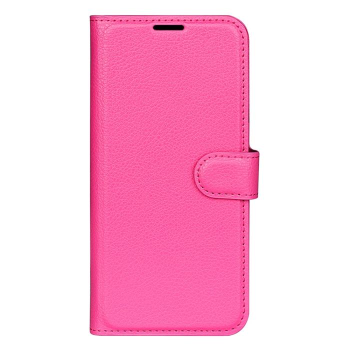 Bild 5,  Motorola Moto G04 4G/G24 4G Fodral Litchi Läder Rosa