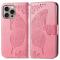  iPhone 16 Pro Max Fodral Med Fjäril Tryck Rosa