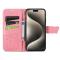  iPhone 16 Pro Max Fodral Med Fjäril Tryck Rosa