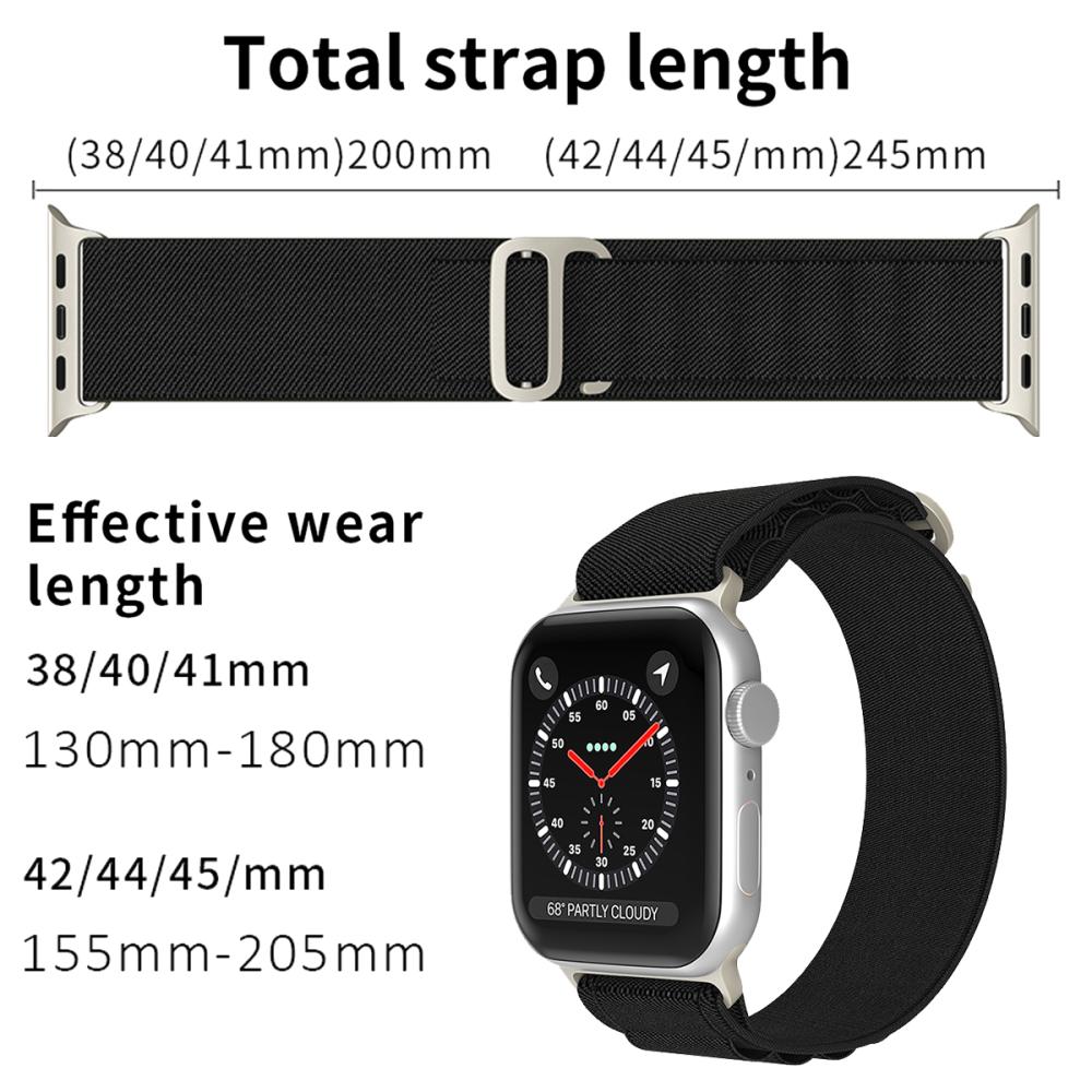 ColorPop Apple Watch 38/40/41/42 mm Armband Alpine Pro Loop Svart
