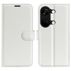  OnePlus Nord 3 5G Fodral Litchi Textur Vit