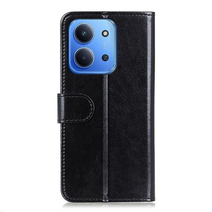 Bild 6,  Xiaomi Redmi 15C Fodral Crazy Horse Läder Svart