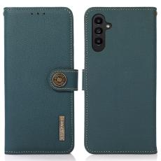 KHAZNEH KHAZNEH Galaxy S24 Fodral RFID &Auml;kta L&auml;der Gr&ouml;n