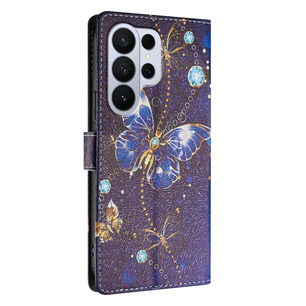  Samsung Galaxy S26 Ultra Fodral Med Tryck Blå Fjäril