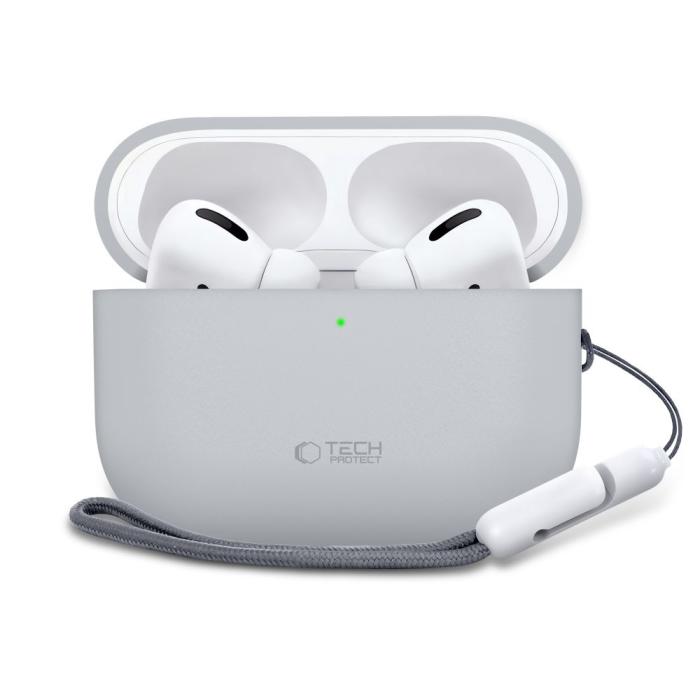Bild 2, Tech-Protect Tech-Protect AirPods Pro 3 Skal Silicone Crayon Grey