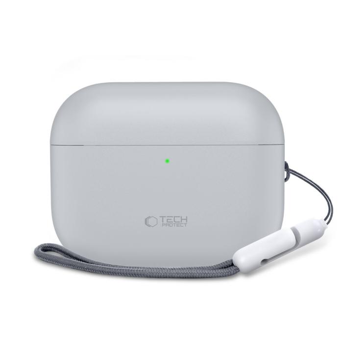 Bild 3, Tech-Protect Tech-Protect AirPods Pro 3 Skal Silicone Crayon Grey