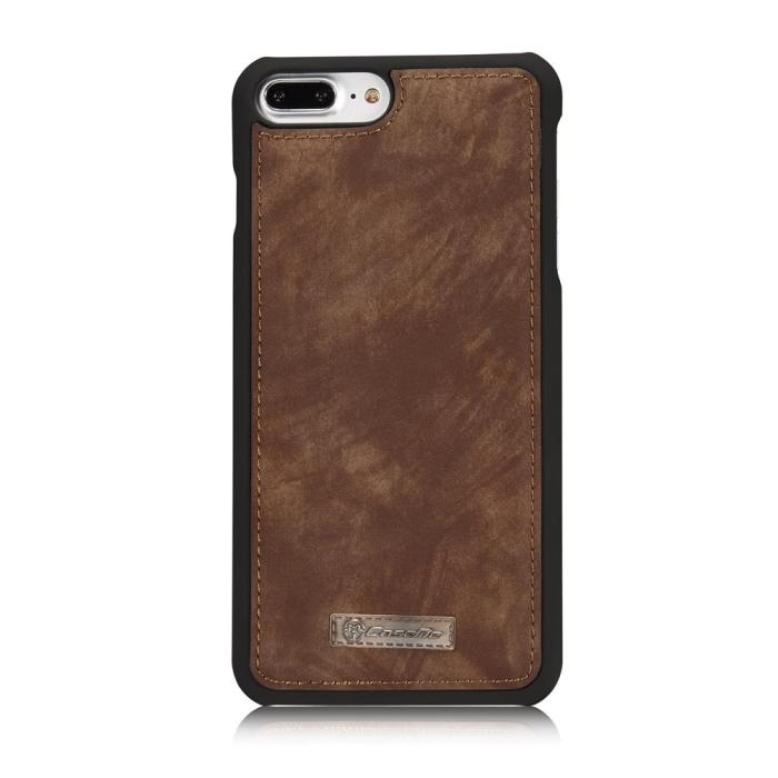 Bild 4, CASEME iPhone 7/8 Plus - CASEME 2-i-1 Multifunktionellt Plånboksfodral - Brun