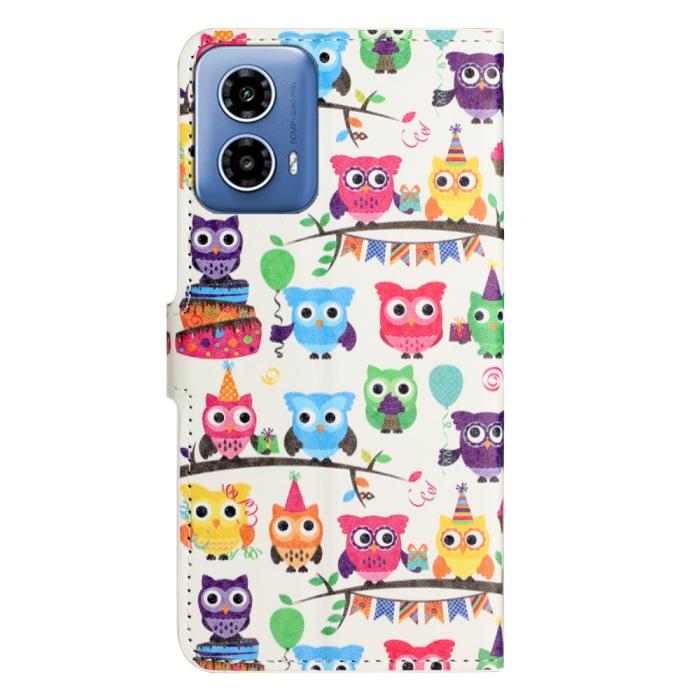 Bild 5,  Motorola Moto G35 5G Fodral Med Tryck Ugglor