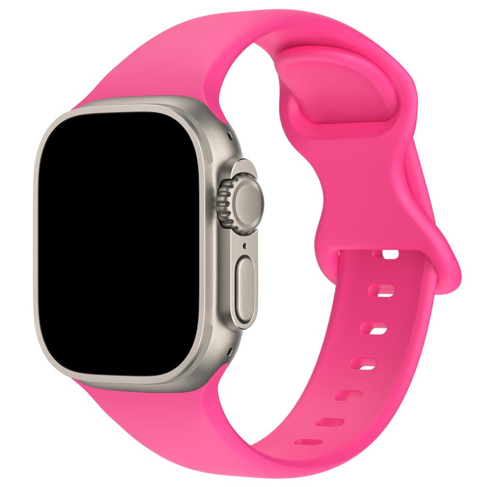 ColorPop Silikon Armband Butterfly Apple Watch 42/41/40/38 mm (S/M) Hot Pink