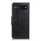  Google Pixel 6A Fodral Crazy Horse Läder Svart