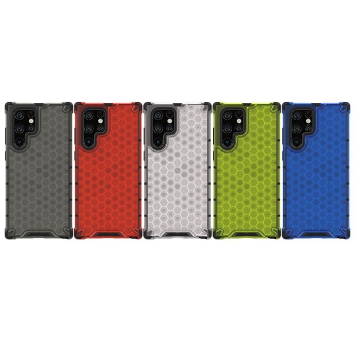 Bild 6,  Samsung Galaxy S22 Ultra Skal Armor Honeycomb Grå