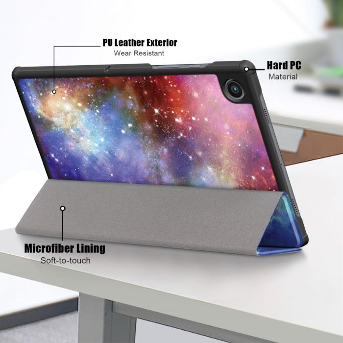 Bild 6,  Samsung Galaxy Tab A8 10.5 (2021) Fodral Tri-Fold Cosmic Space
