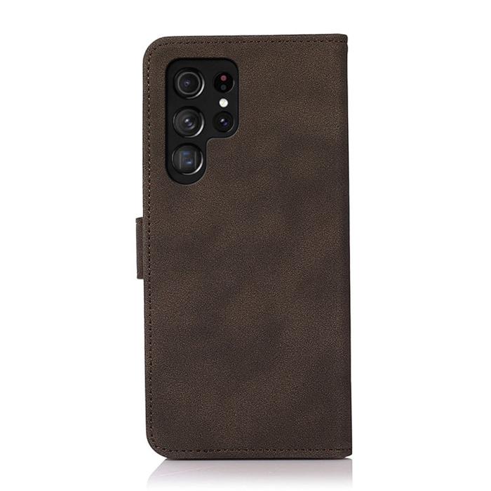 Bild 3, KHAZNEH KHAZNEH Samsung Galaxy S22 Ultra Fodral Retro Läder Brun