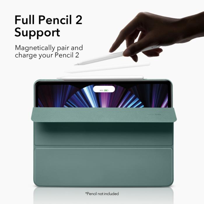 Bild 3, ESR ESR iPad Pro 11 (2020/2021) 2in1 Magnetiskt Fodral Grön