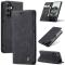 CASEME CASEME Galaxy S25 Fodral Flip Retro Läder Svart