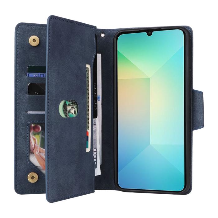 Bild 3,  Samsung Galaxy A07 Fodral Multifunktionellt Läder Blå