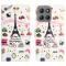  Motorola Moto G15 / G15 Power Fodral Med Tryck Eiffeltornet