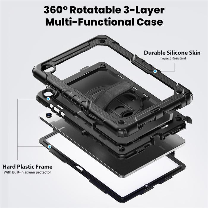 Bild 3,  Galaxy Tab A11 Plus/A9 Plus Skal 360 Shockproof Hybrid Kickstand